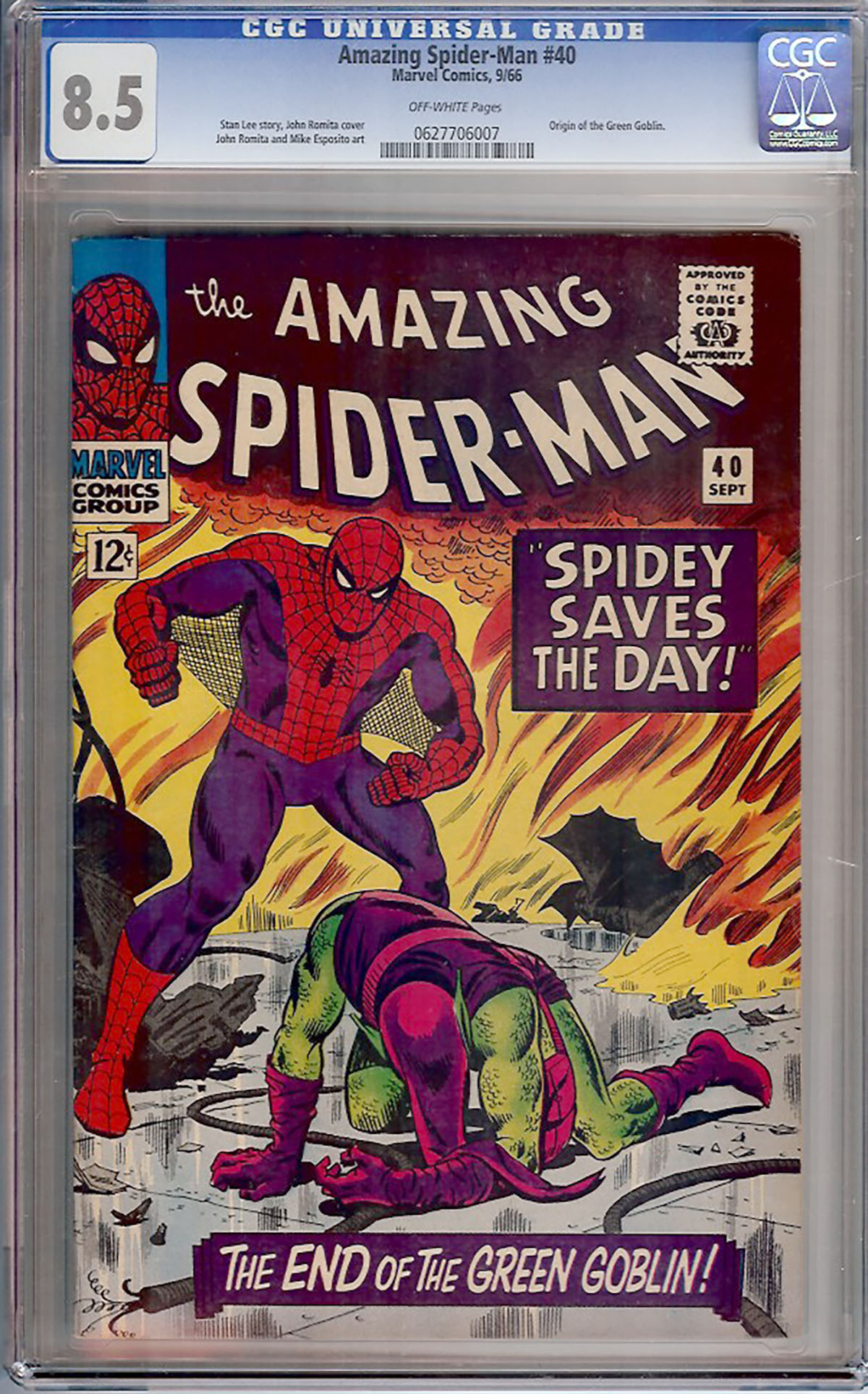Amazing Spider-Man #40 CGC 8.5 ow