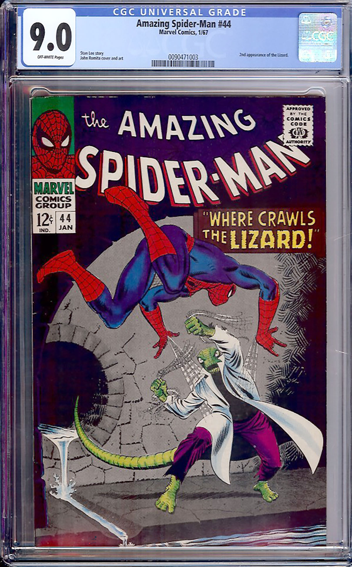 Amazing Spider-Man #44 CGC 9.0 ow