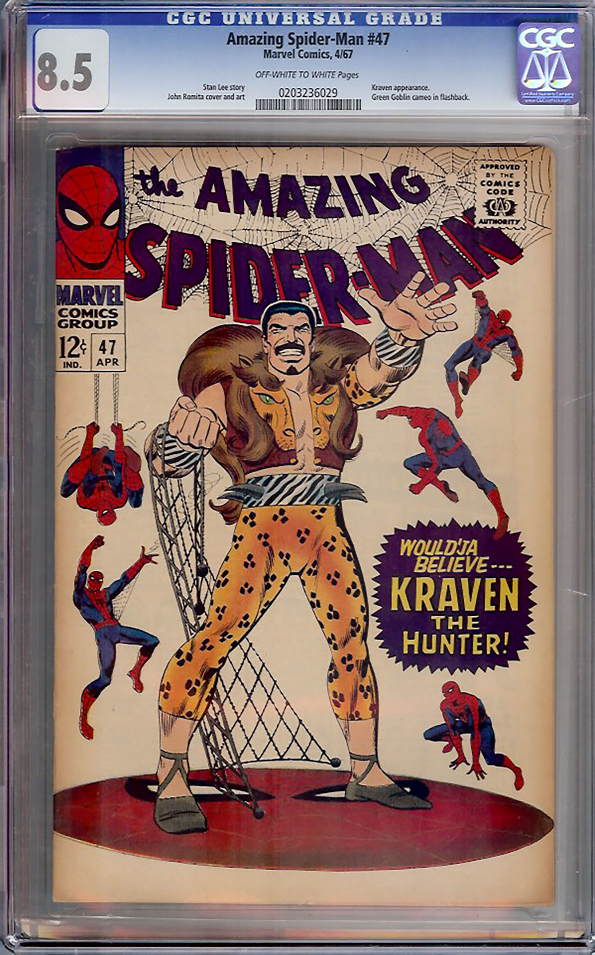 Amazing Spider-Man #47 CGC 8.5 ow/w