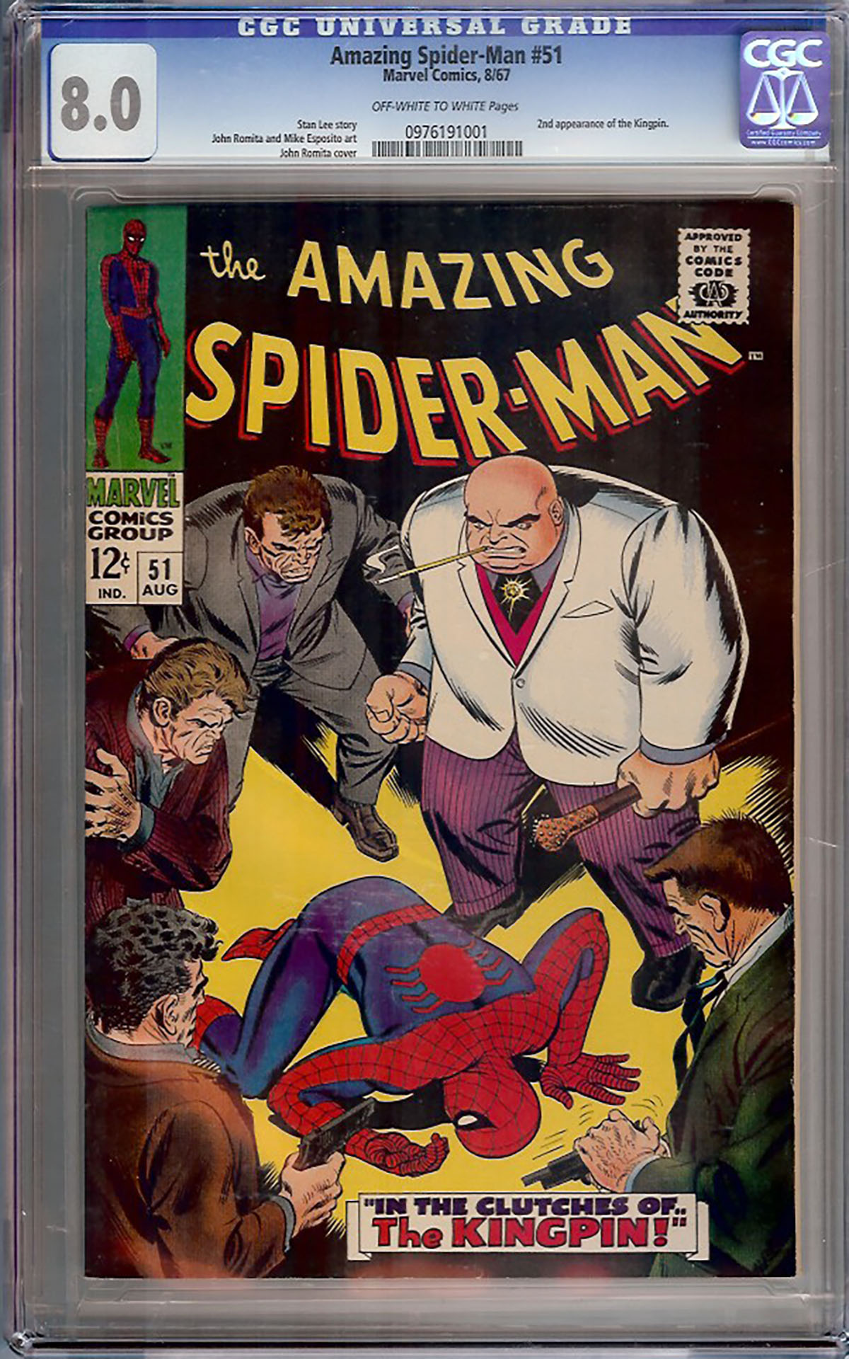 Amazing Spider-Man #51 CGC 8.0 ow/w