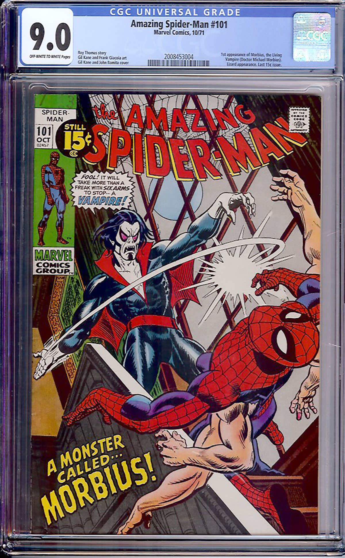 Amazing Spider-Man #101 CGC 9.0 ow/w