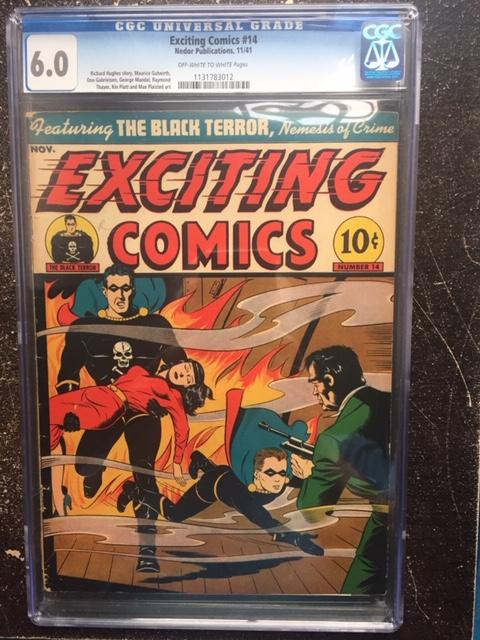 Exciting Comics #14 CGC 6.0 ow/w