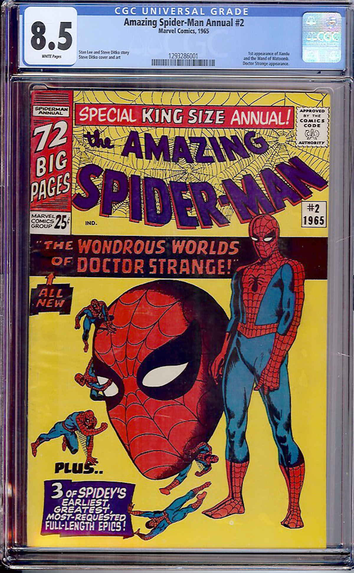 Amazing Spider-Man Annual #2 CGC 8.5 w
