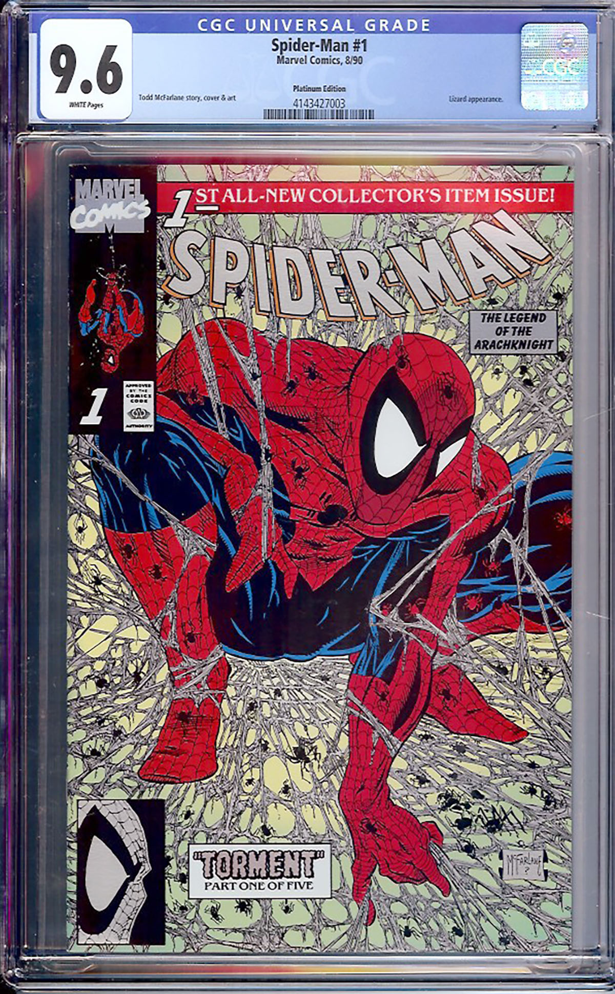 Spider-Man #1 CGC 9.6 w Platinum Edition
