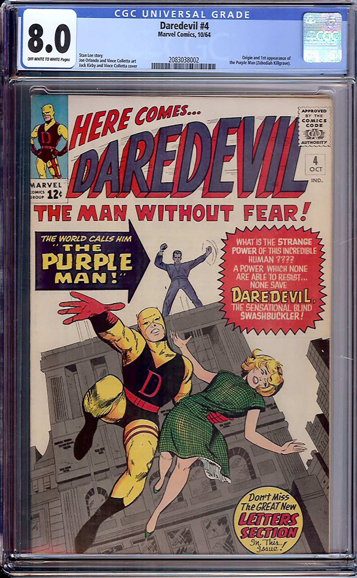 Daredevil #4 CGC 8.0 ow/w