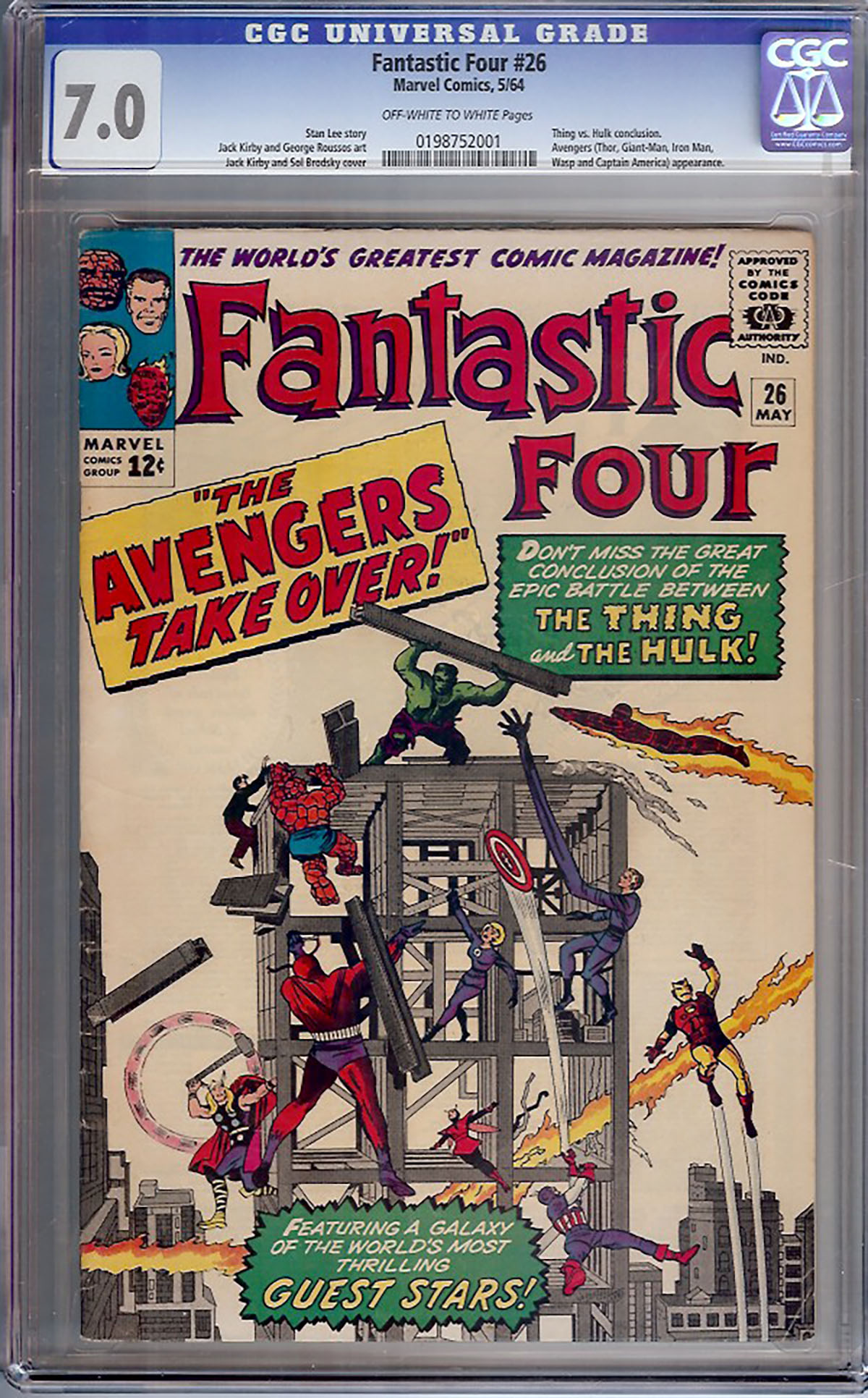 Fantastic Four #26 CGC 7.0 ow/w