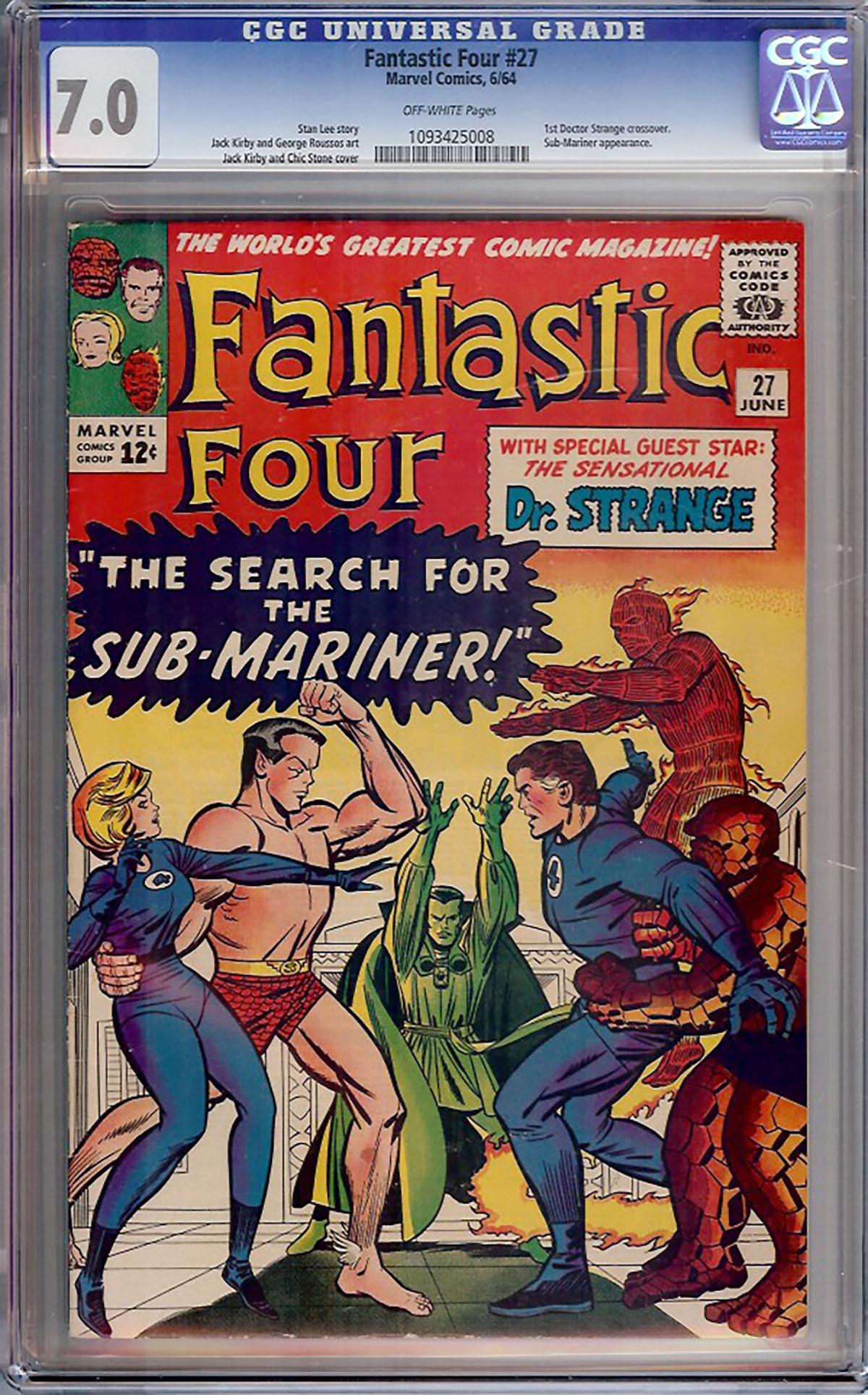 Fantastic Four #27 CGC 7.0 ow