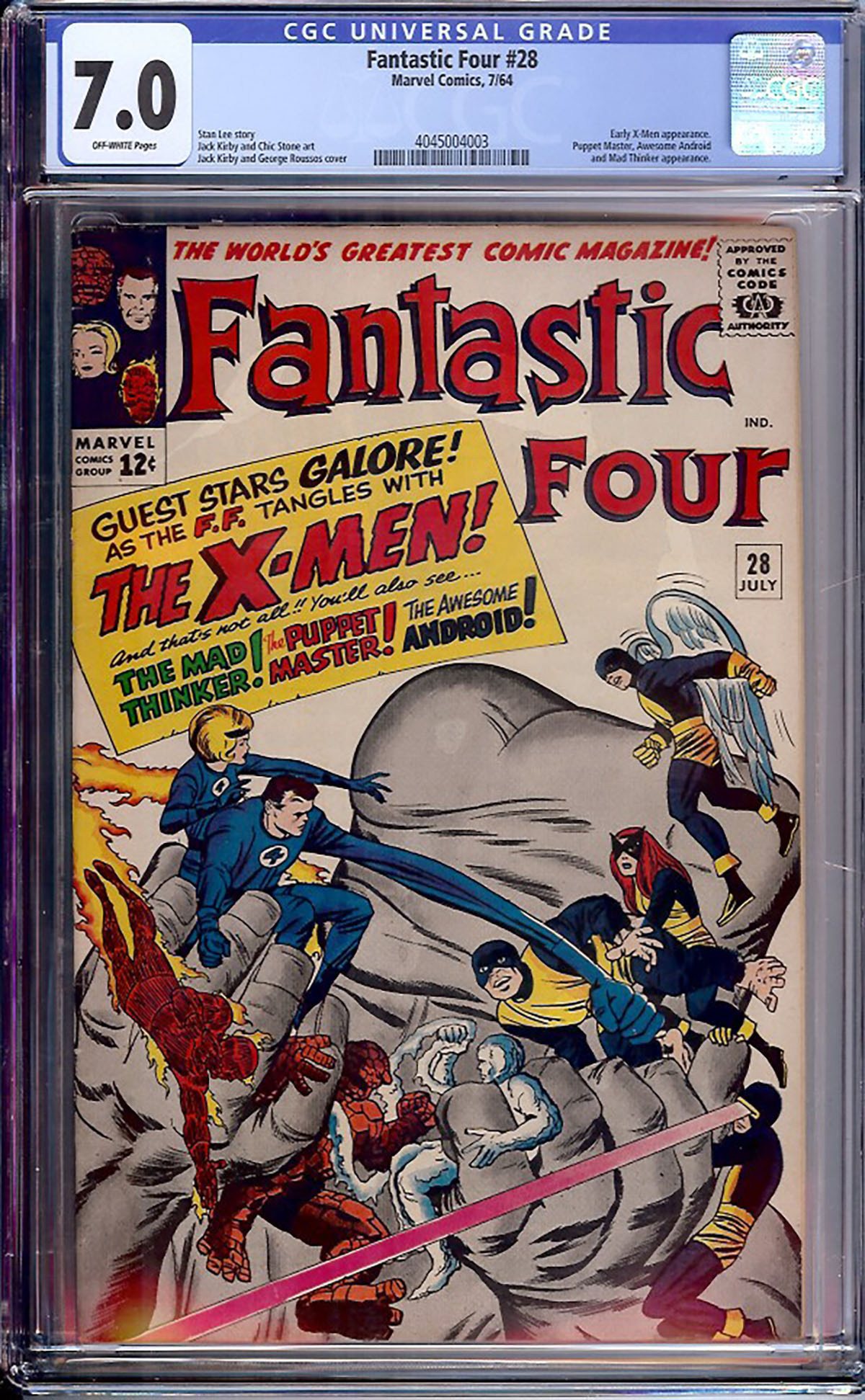 Fantastic Four #28 CGC 7.0 ow
