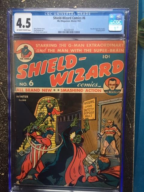 Shield-Wizard Comics #6 CGC 4.5 ow/w