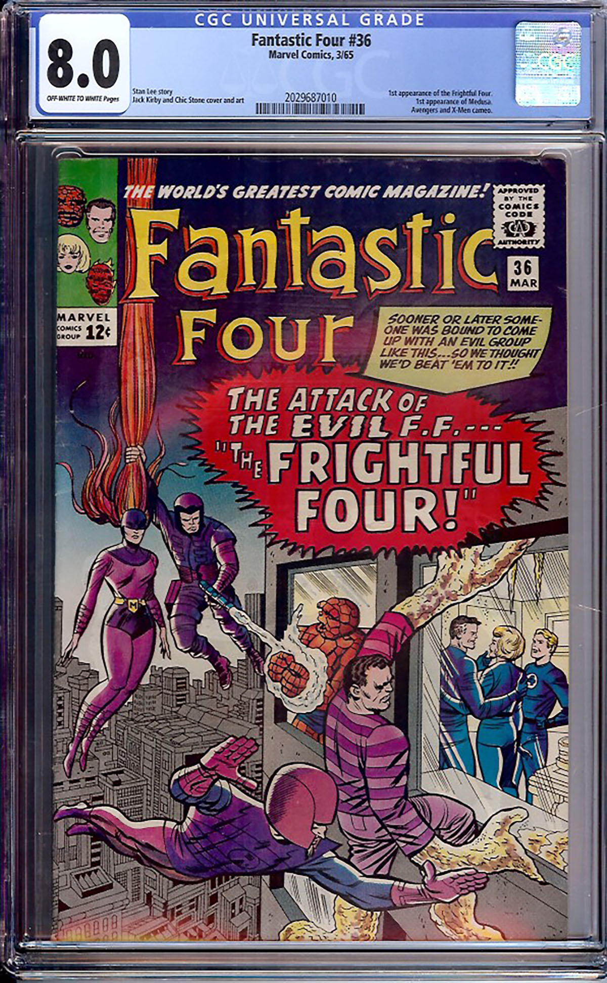 Fantastic Four #36 CGC 8.0 ow/w