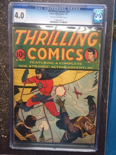 Thrilling Comics #24 CGC 4.0 cr/ow