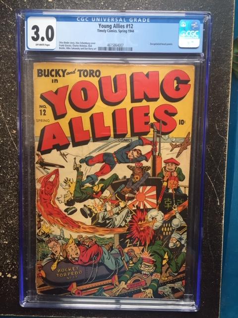 Young Allies #12 CGC 3.0 ow
