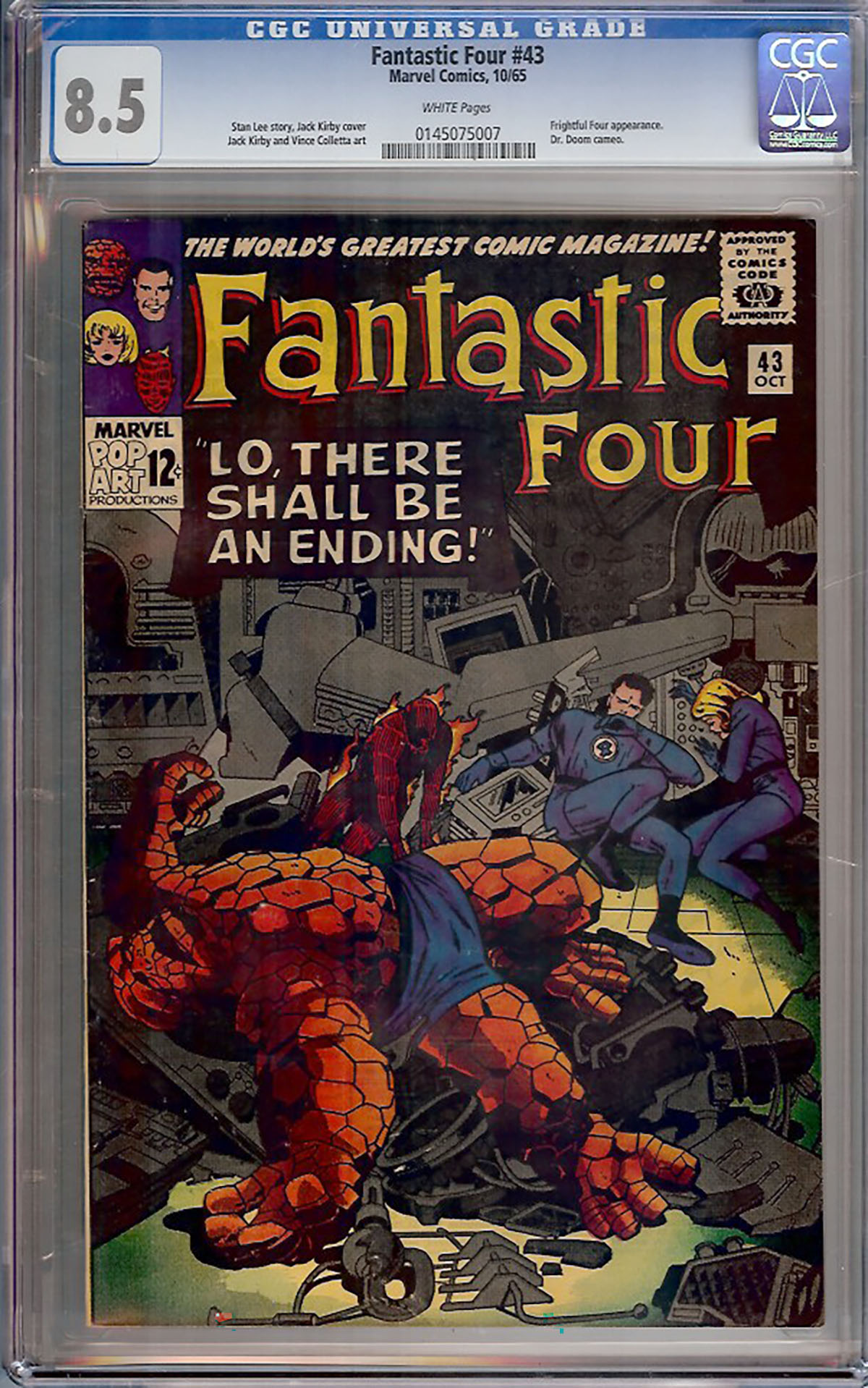 Fantastic Four #43 CGC 8.5 w