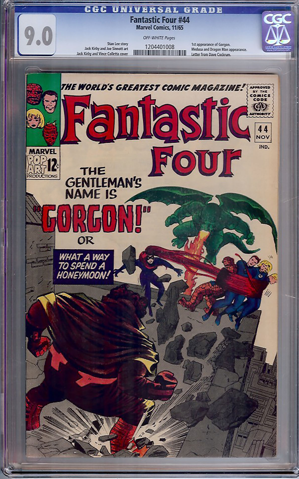 Fantastic Four #44 CGC 9.0 ow