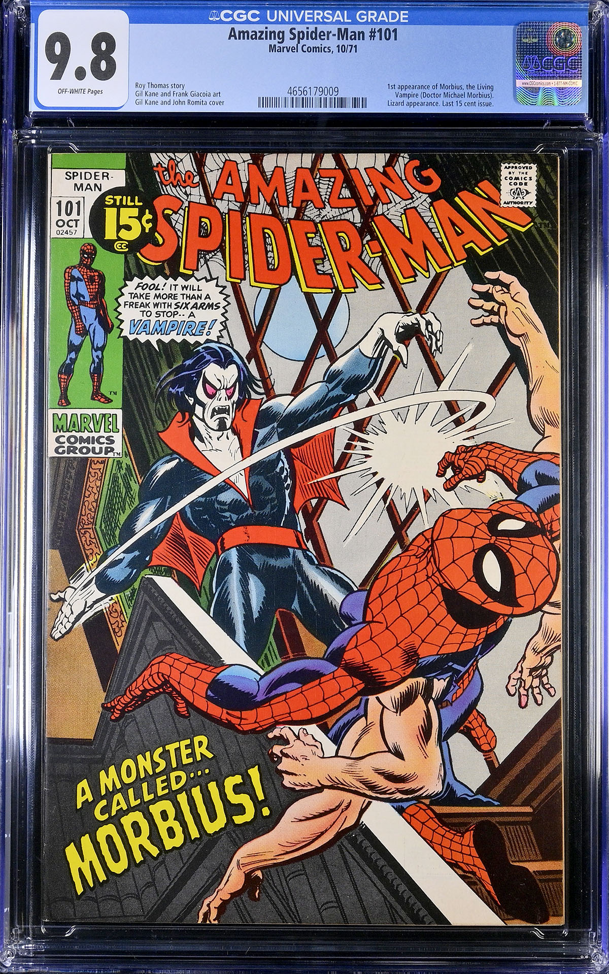 Amazing Spider-Man #101 CGC 9.8 ow
