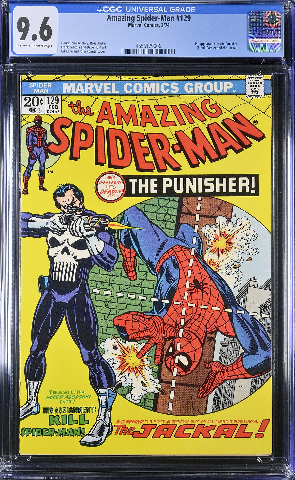 Amazing Spider-Man #129 CGC 9.6 ow/w