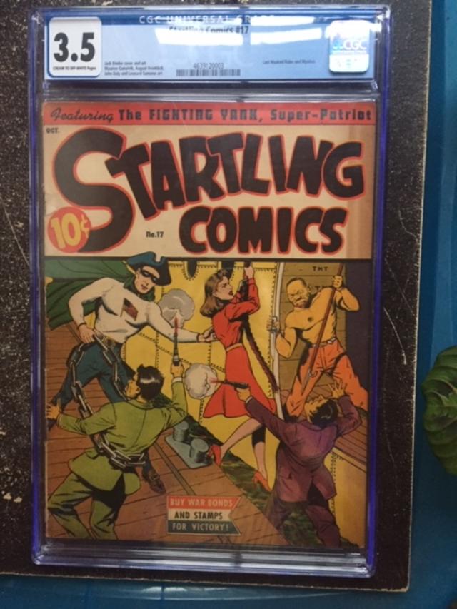 Startling Comics #17 CGC 3.5 cr/ow