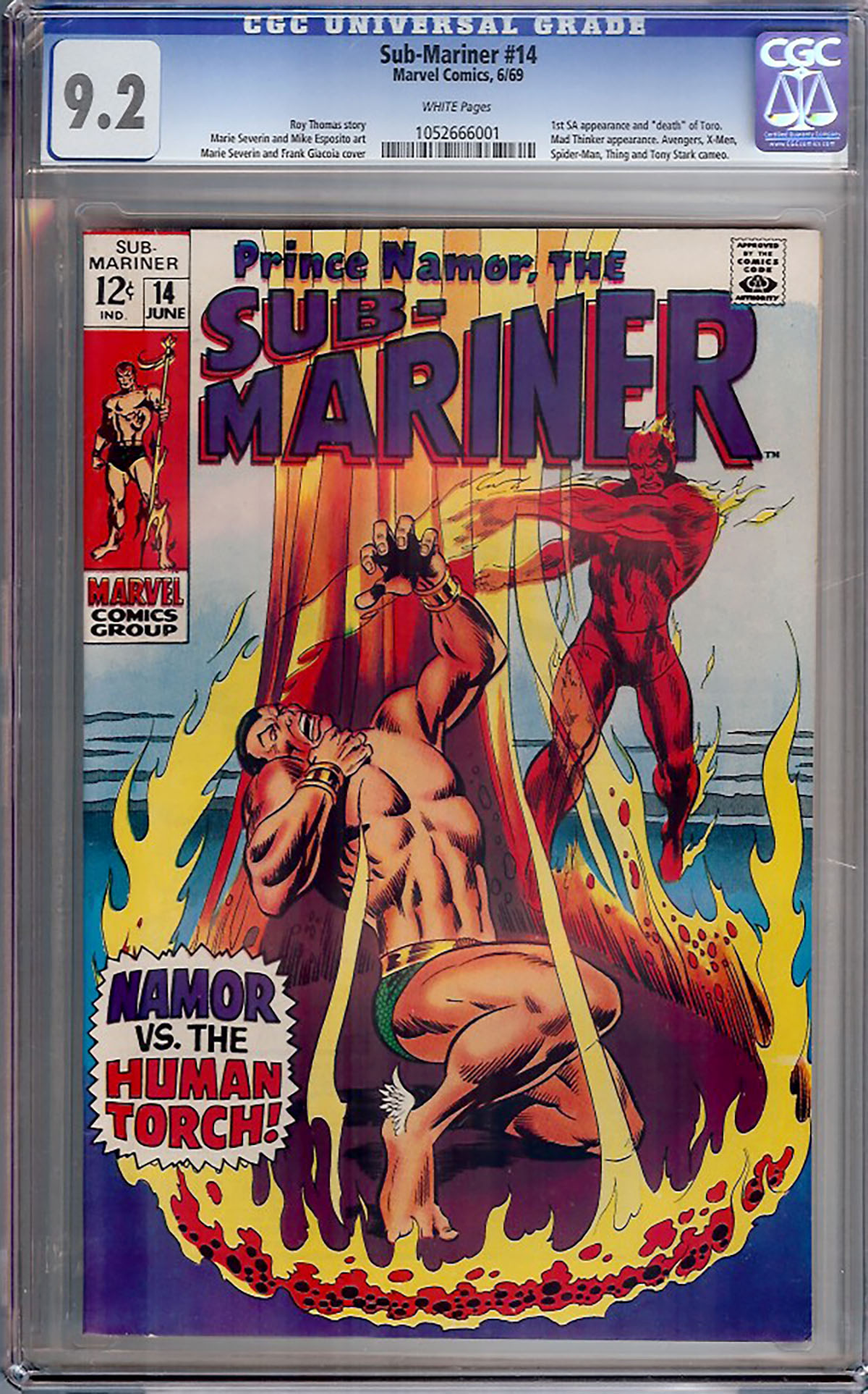 Sub-Mariner #14 CGC 9.2 w