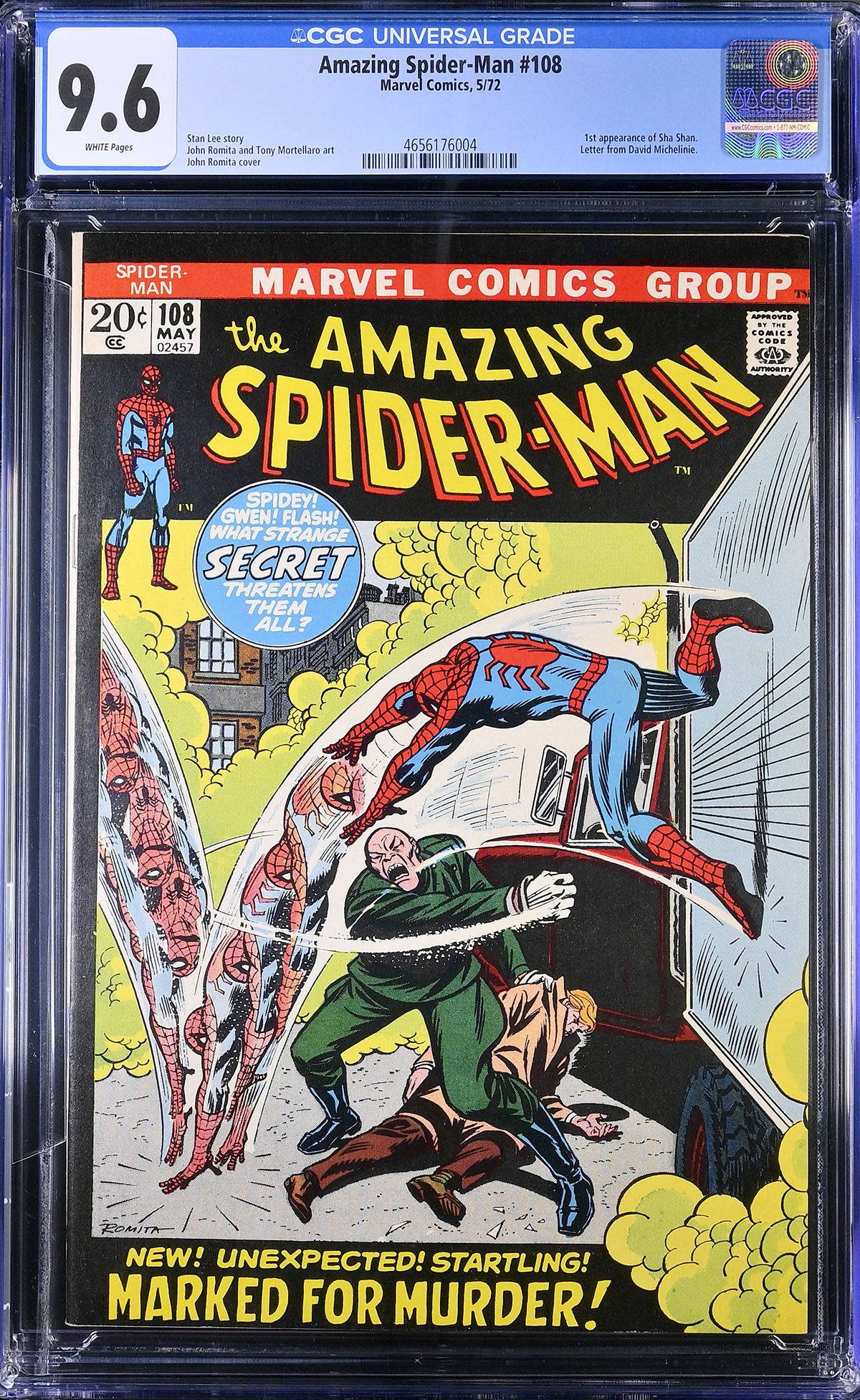 Amazing Spider-Man #108 CGC 9.6 w