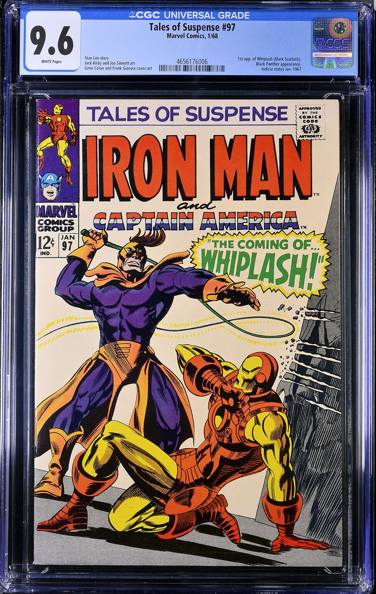 Tales of Suspense #97 CGC 9.6 w
