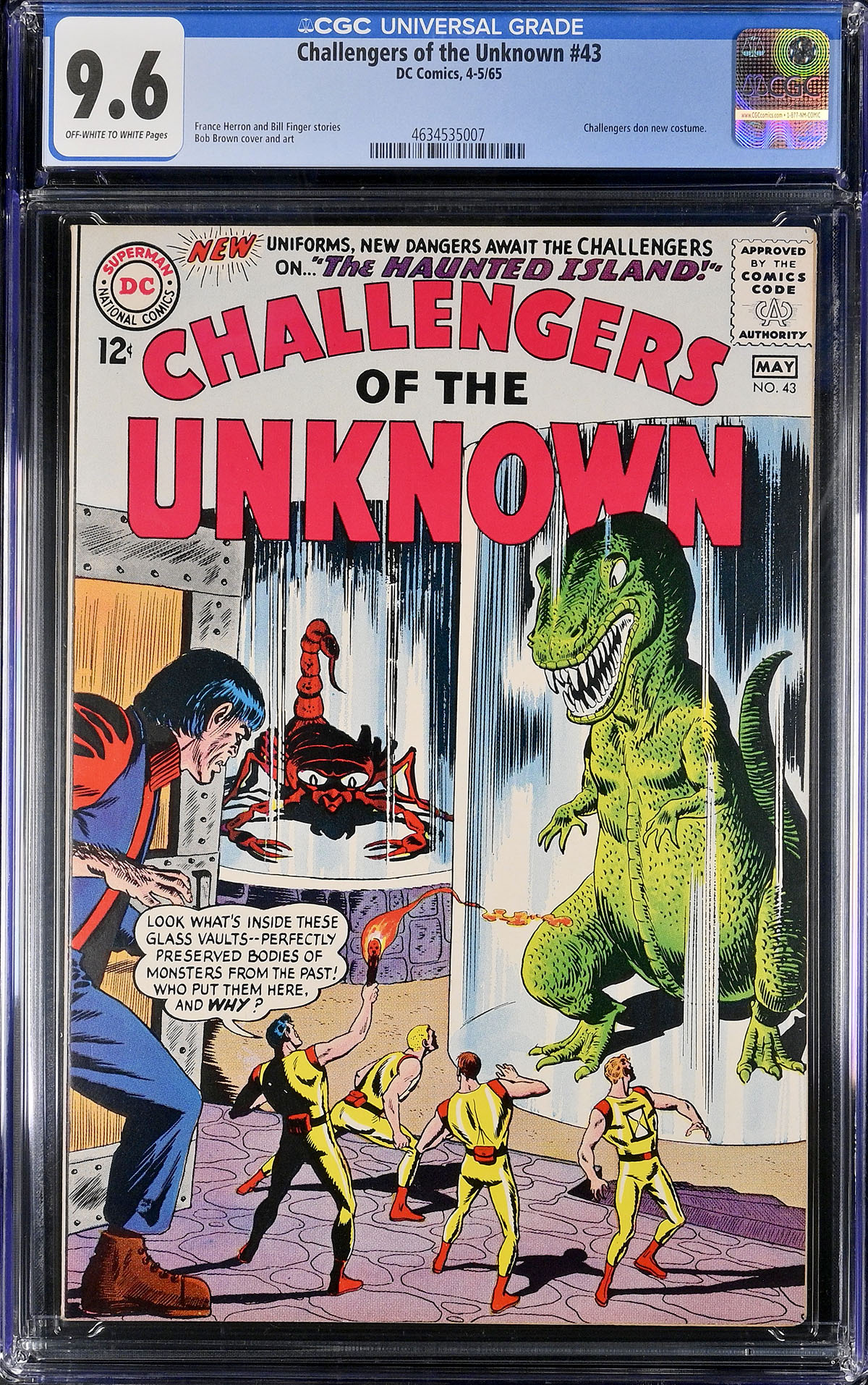 Challengers of the Unknown #43 CGC 9.6 ow/w