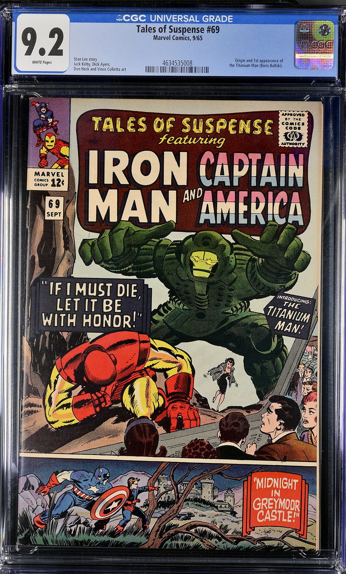 Tales of Suspense #69 CGC 9.2 w