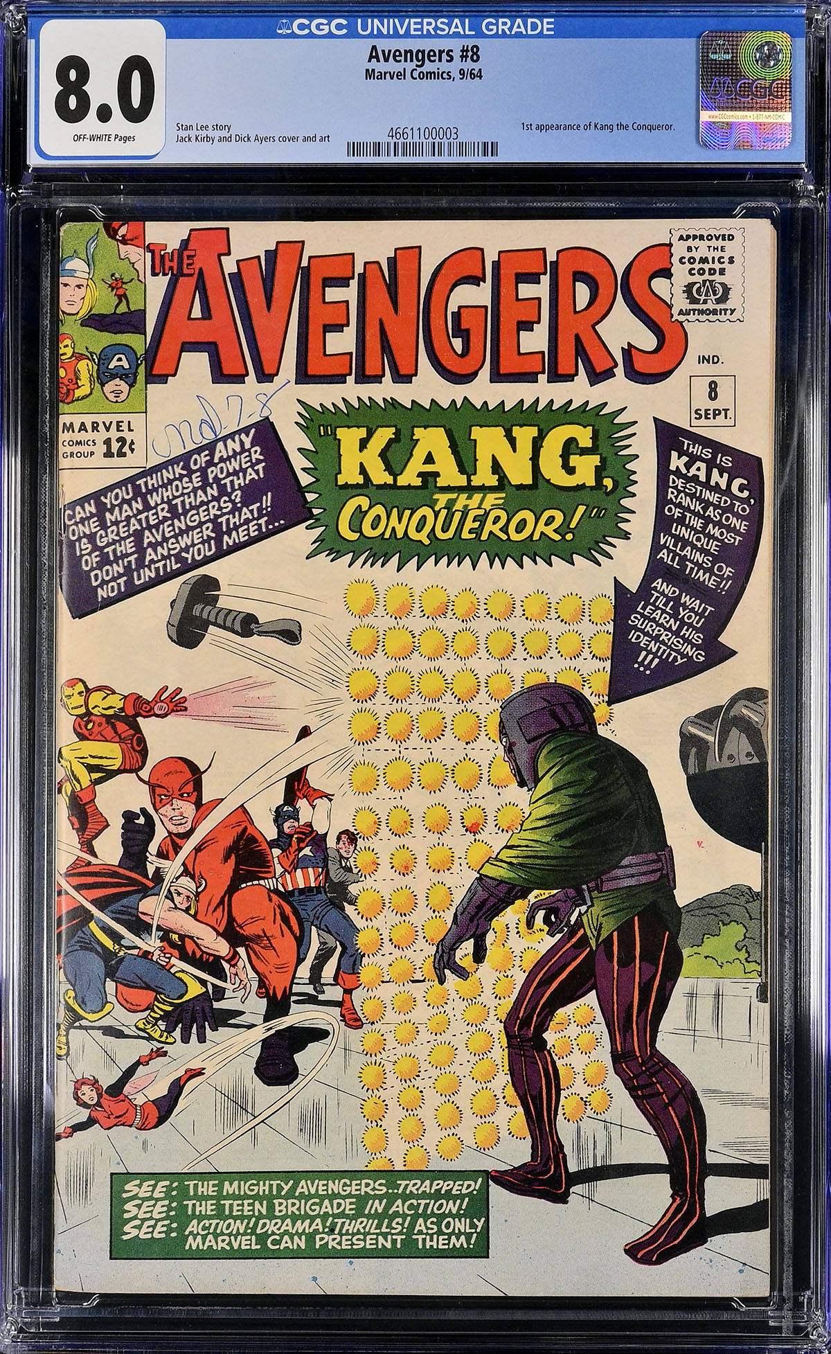 Avengers #8 CGC 8.0 ow
