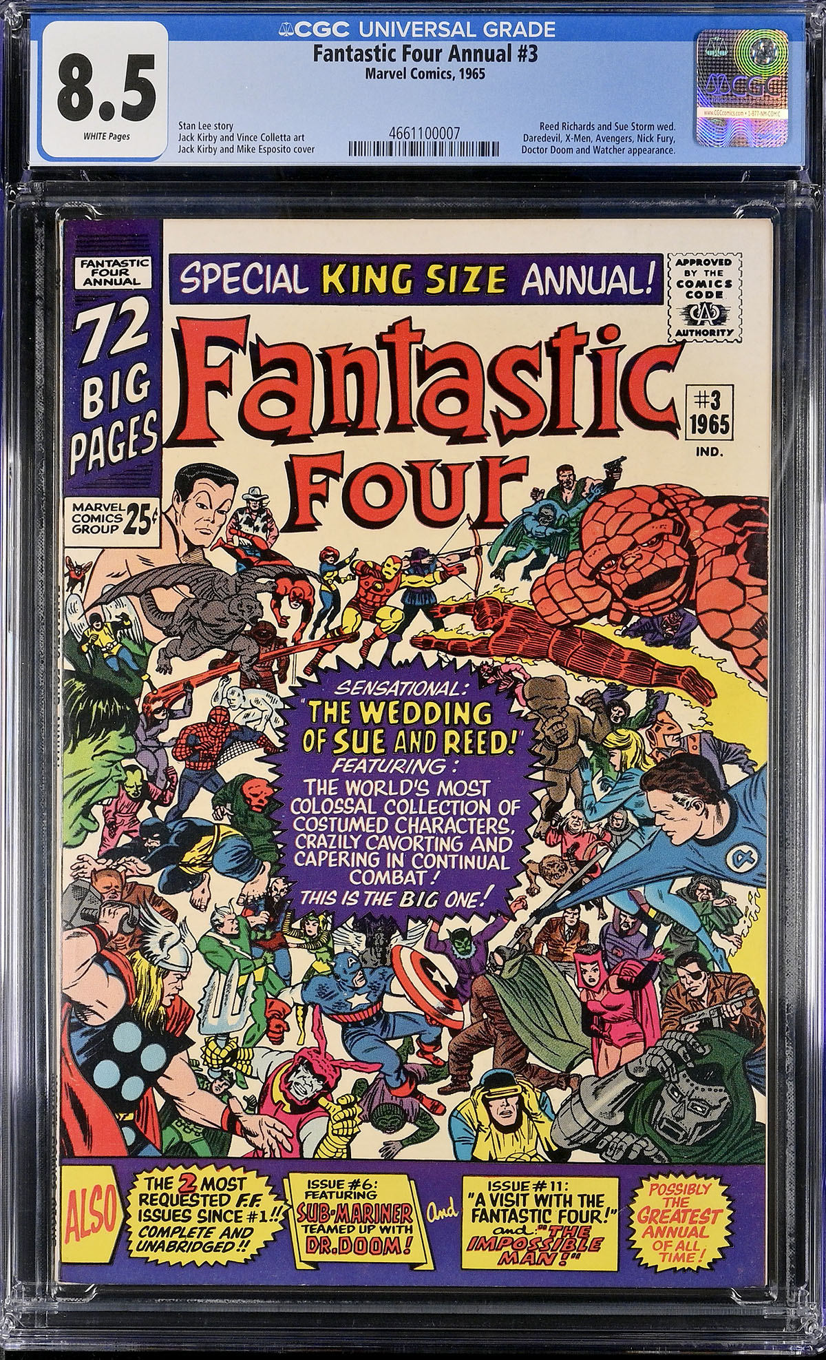 Fantastic Four Annual #3 CGC 8.5 w