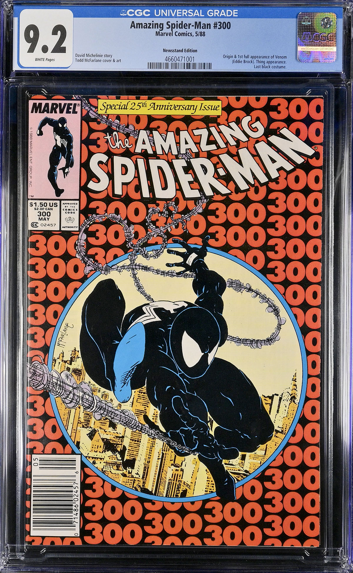 Amazing Spider-Man #300 CGC 9.2 w Newsstand Edition