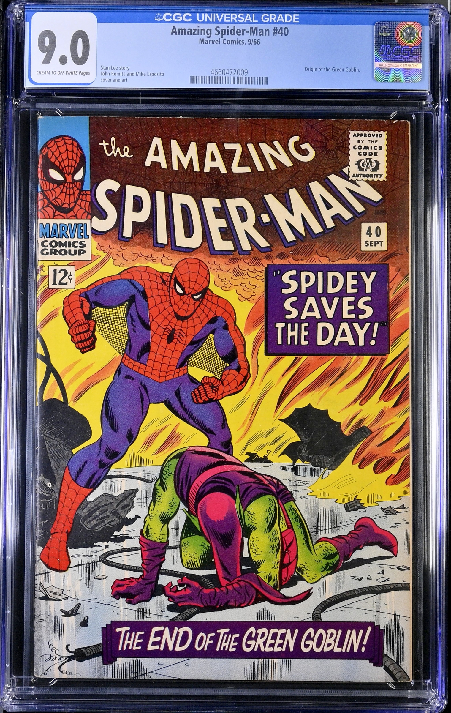 Amazing Spider-Man #40 CGC 0.0 cr/ow