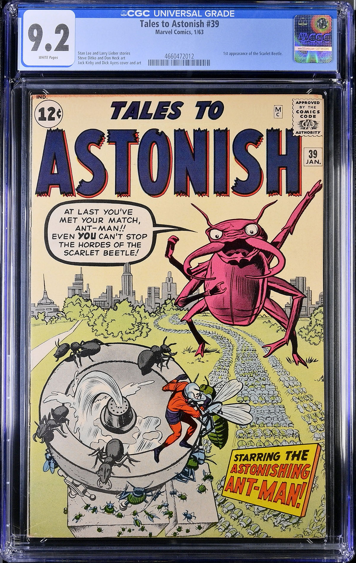 Tales to Astonish #39 CGC 9.2 w