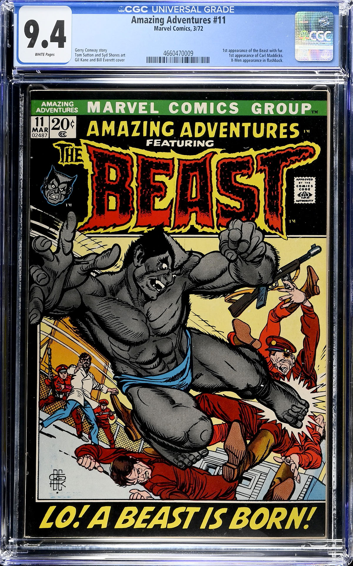Amazing Adventures #11 CGC 9.4 w