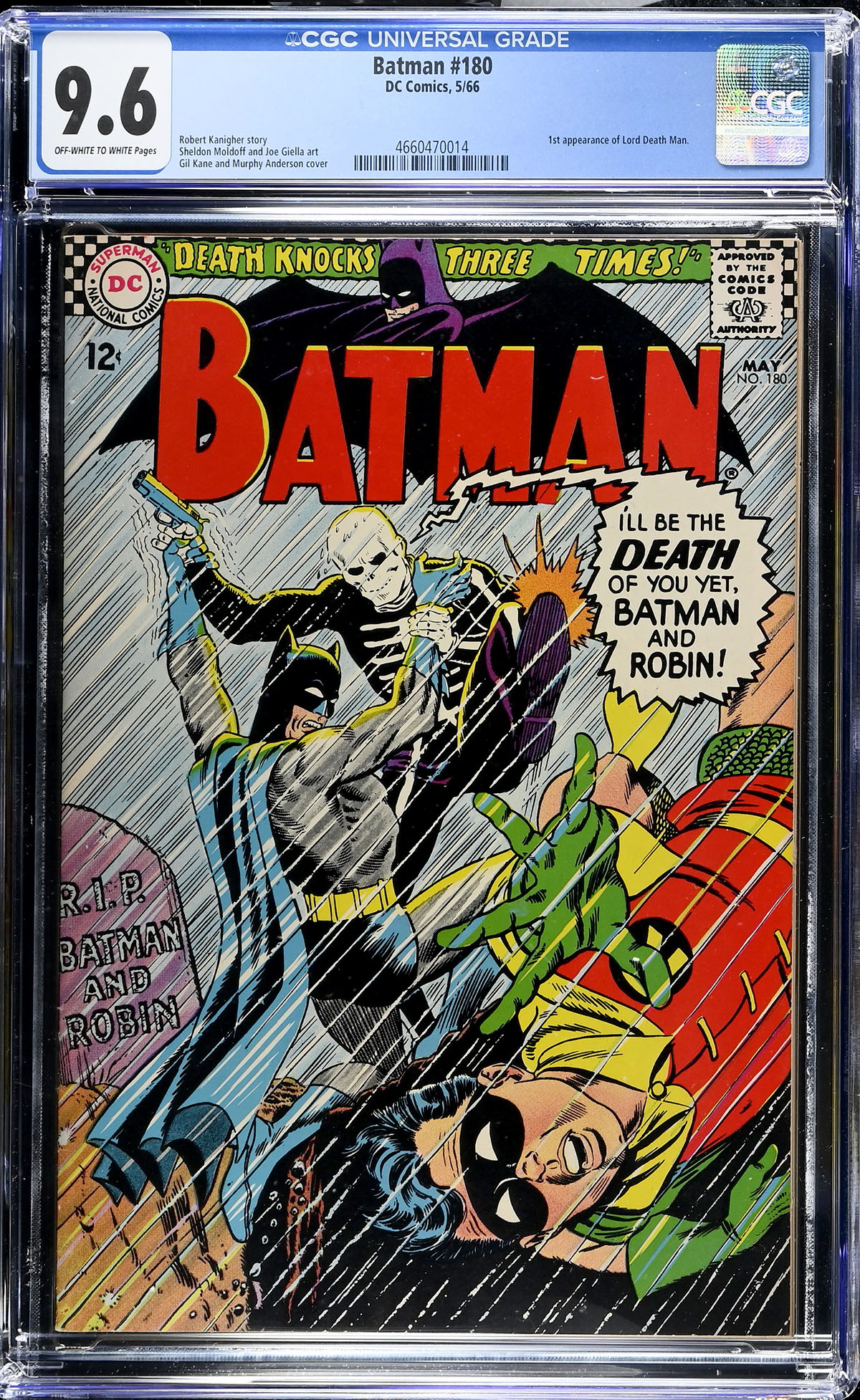 Batman #180 CGC 9.6 ow/w