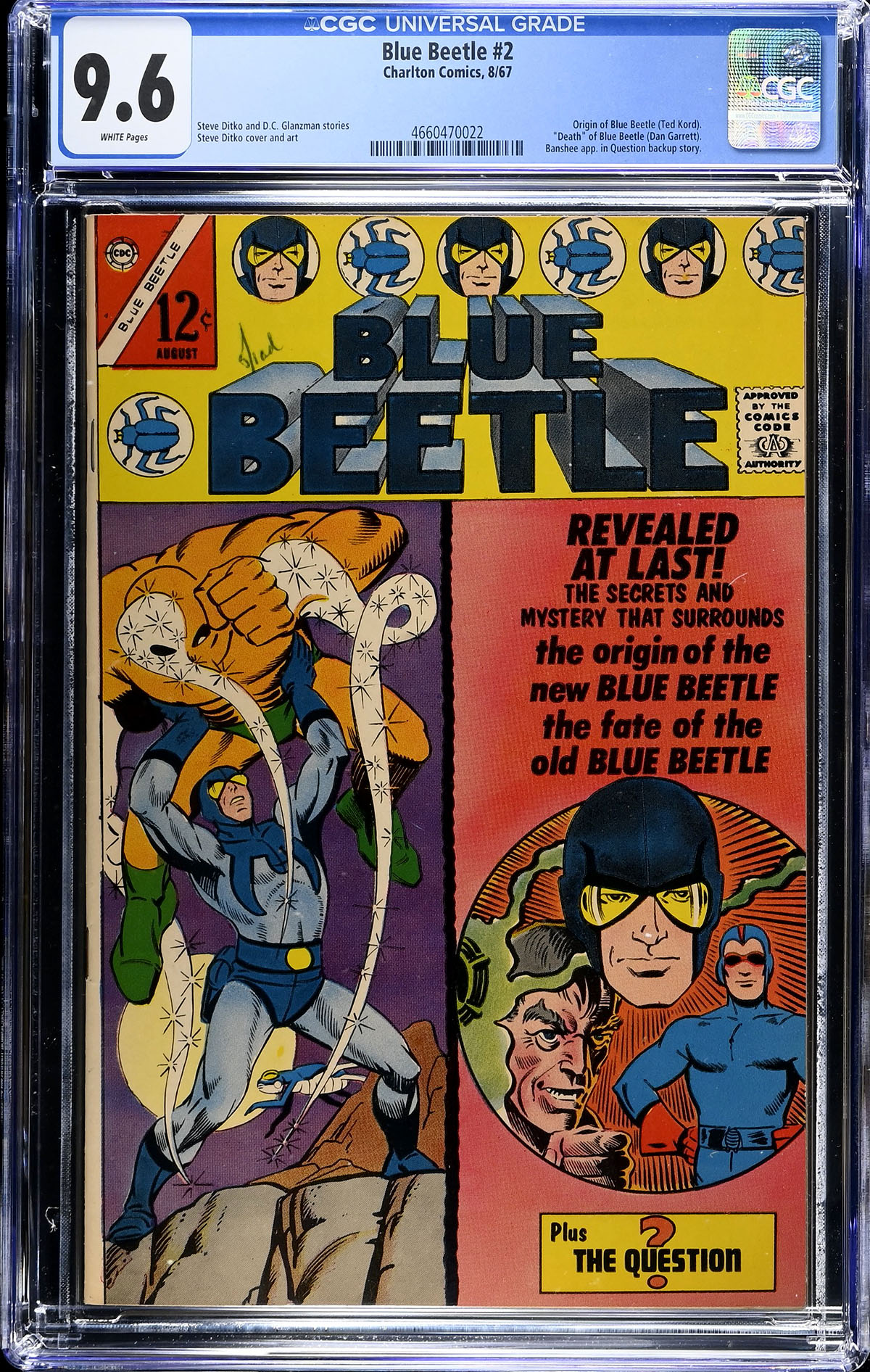 Blue Beetle #2 CGC 9.6 w