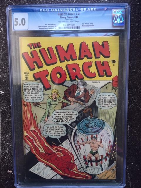 Human Torch #31 CGC 5.0 ow/w