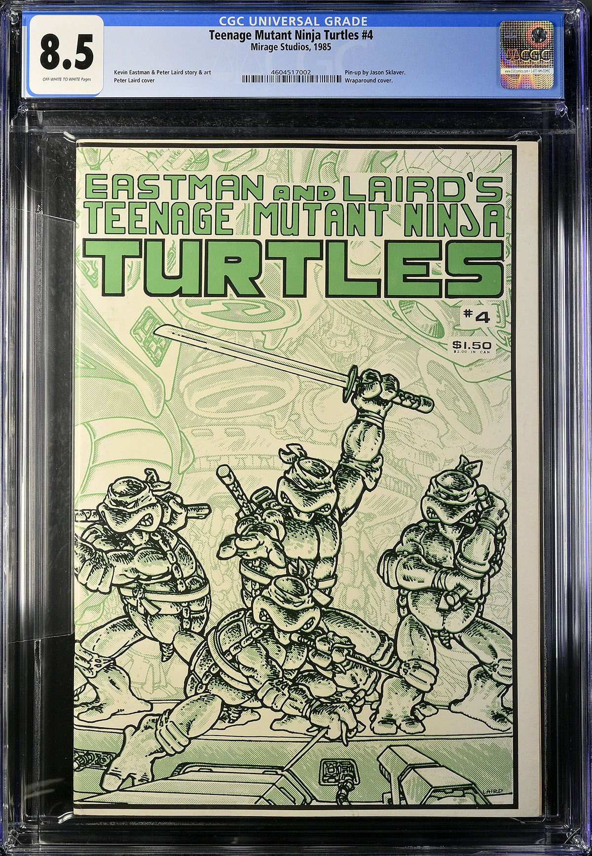 Teenage Mutant Ninja Turtles #4 CGC 8.5 ow/w