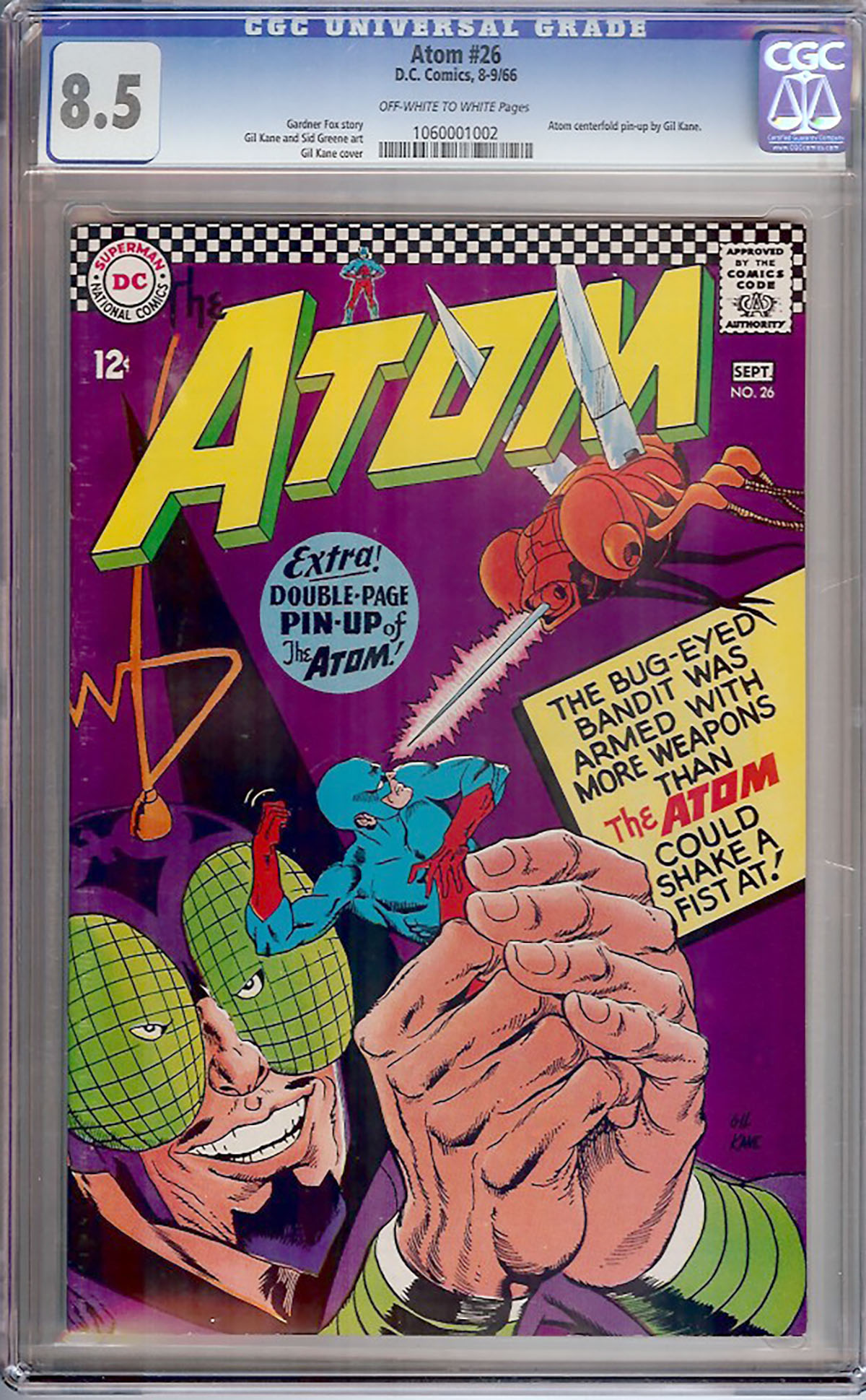 Atom #26 CGC 8.5 ow/w