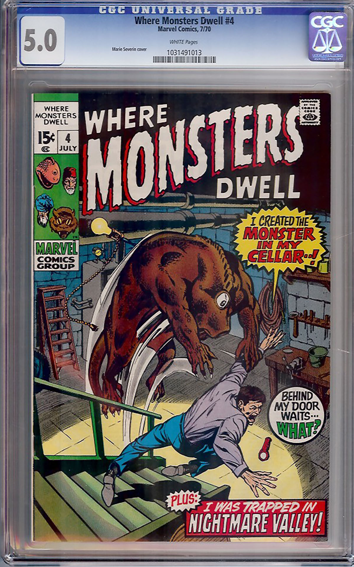 Where Monsters Dwell #4 CGC 5.0 w