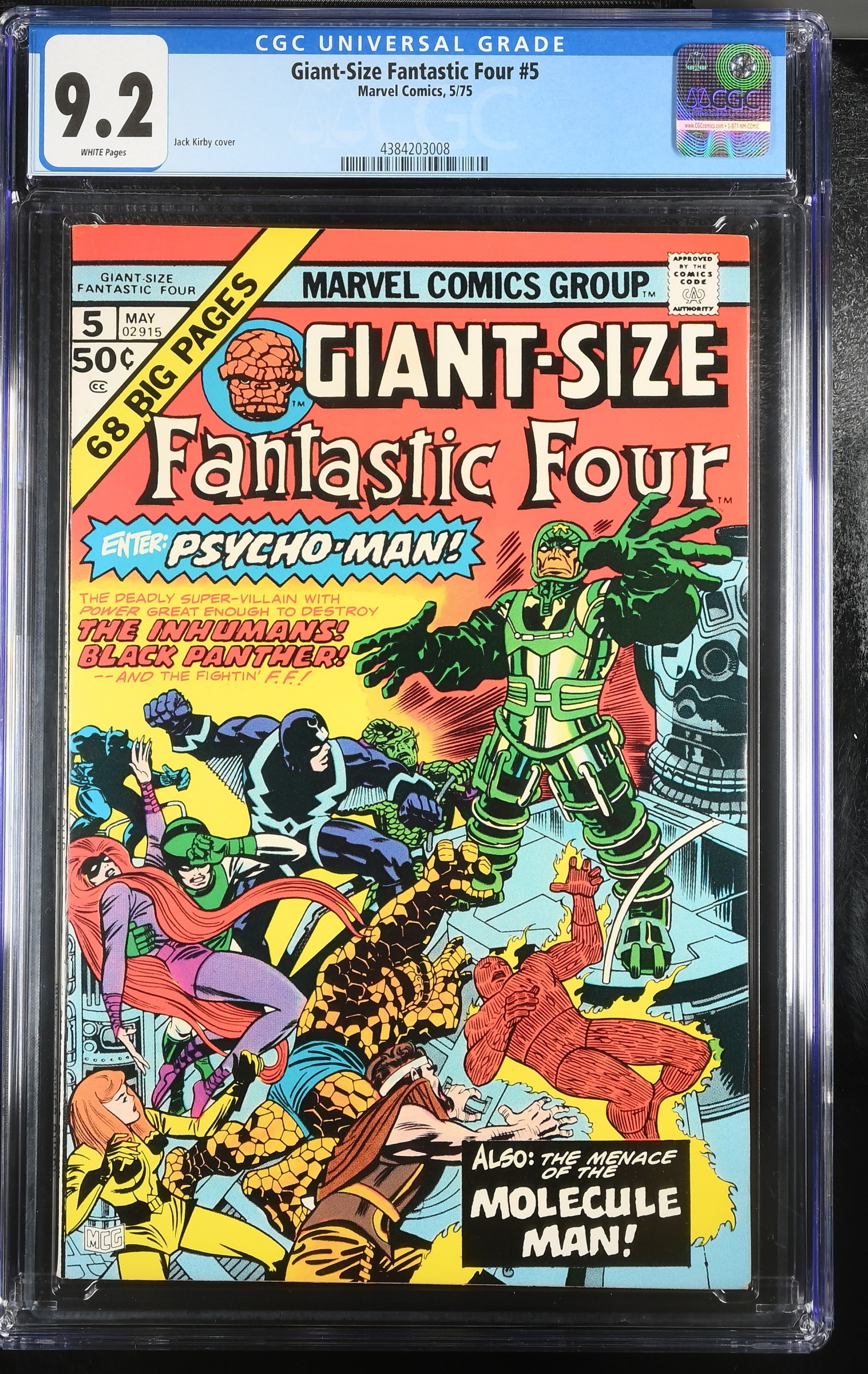 Giant-Size Fantastic Four #5 CGC 9.2 w