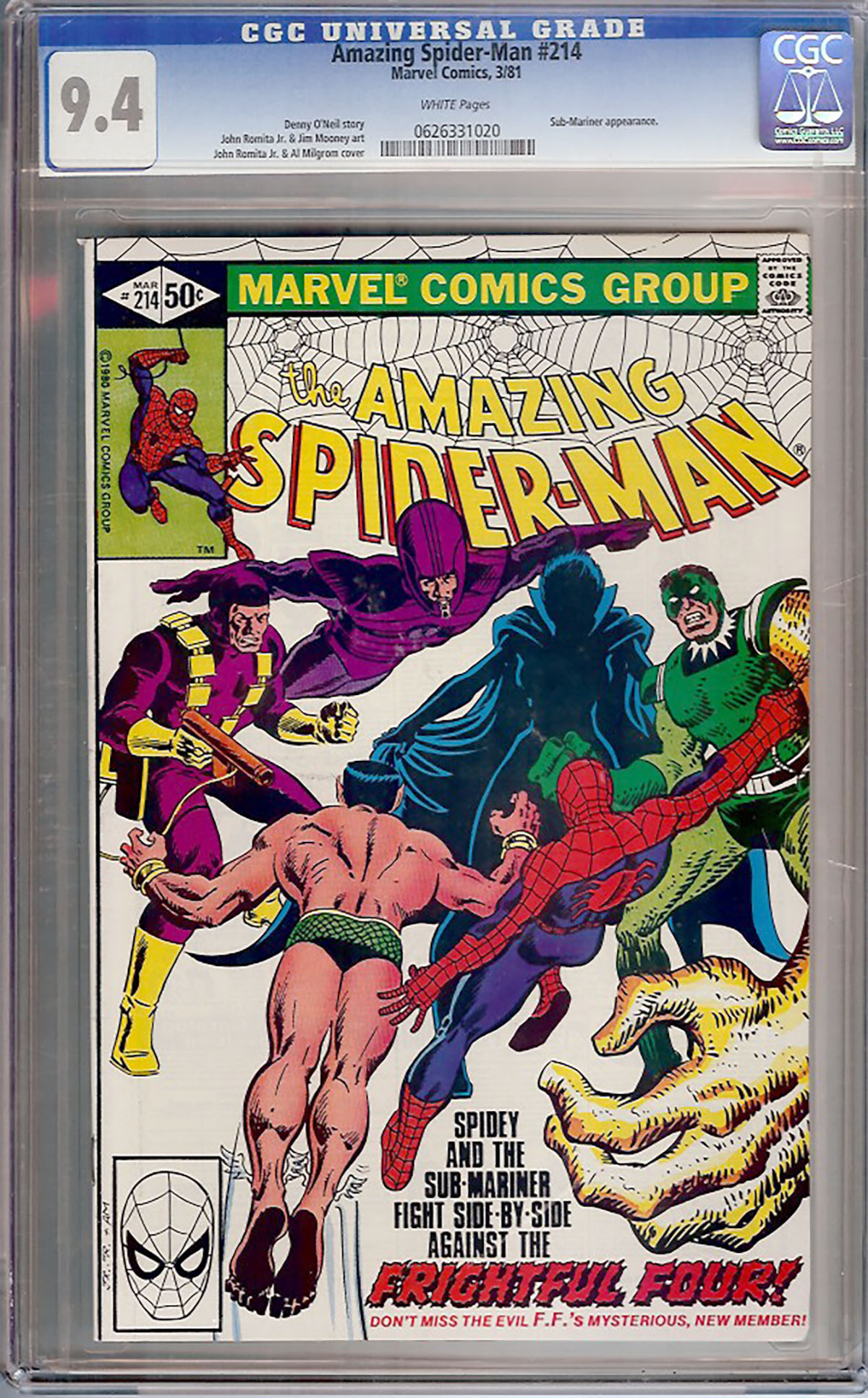 Amazing Spider-Man #214 CGC 9.4 w
