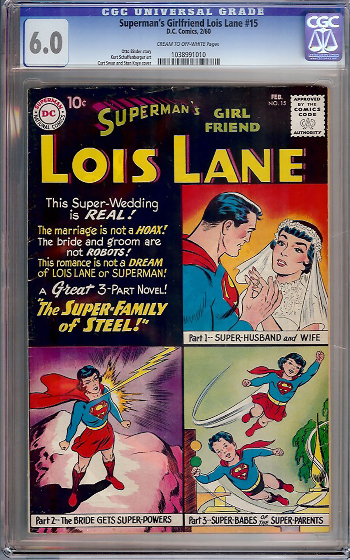 Superman's Girlfriend Lois Lane #15 CGC 6.0 cr/ow