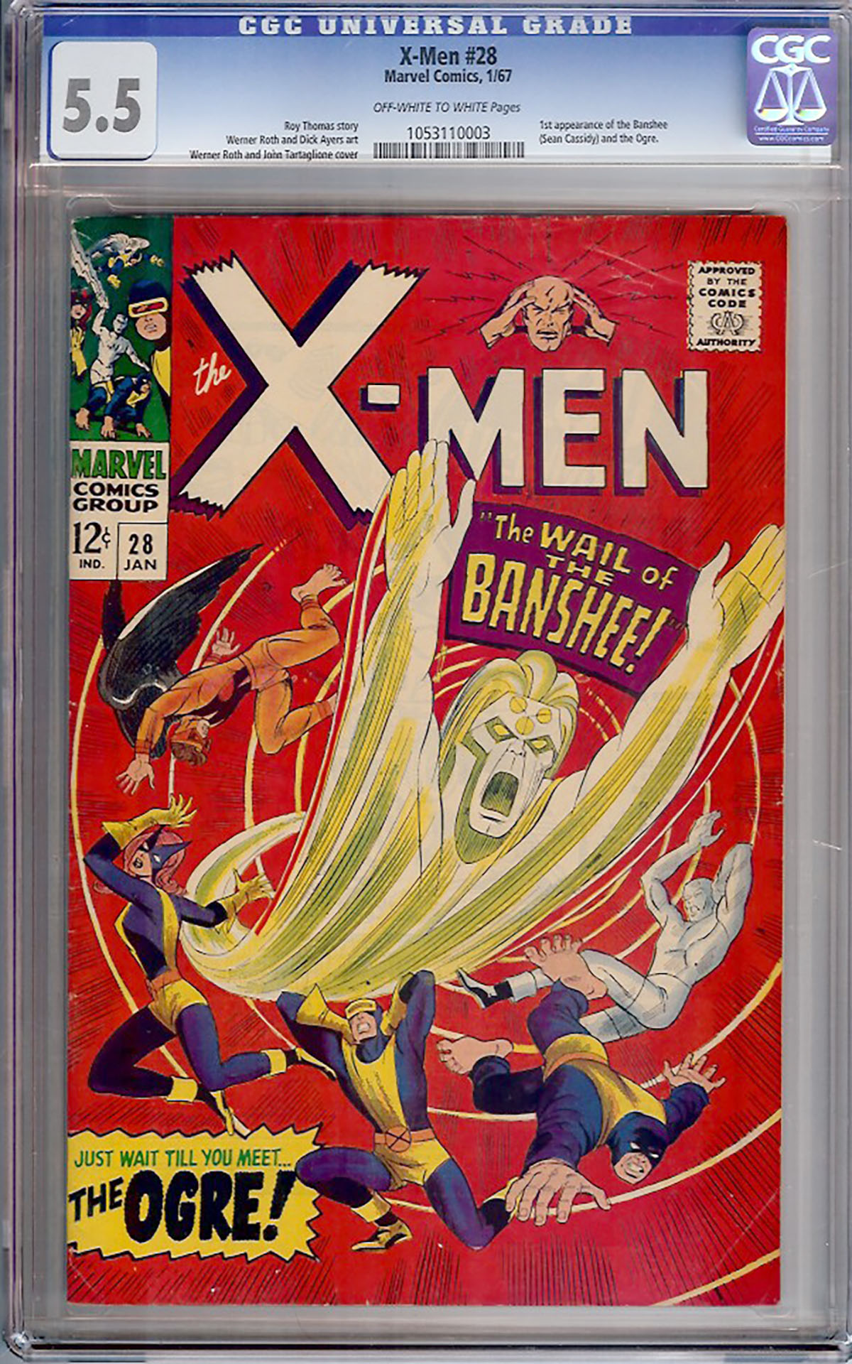 X-Men #28 CGC 5.5 ow/w