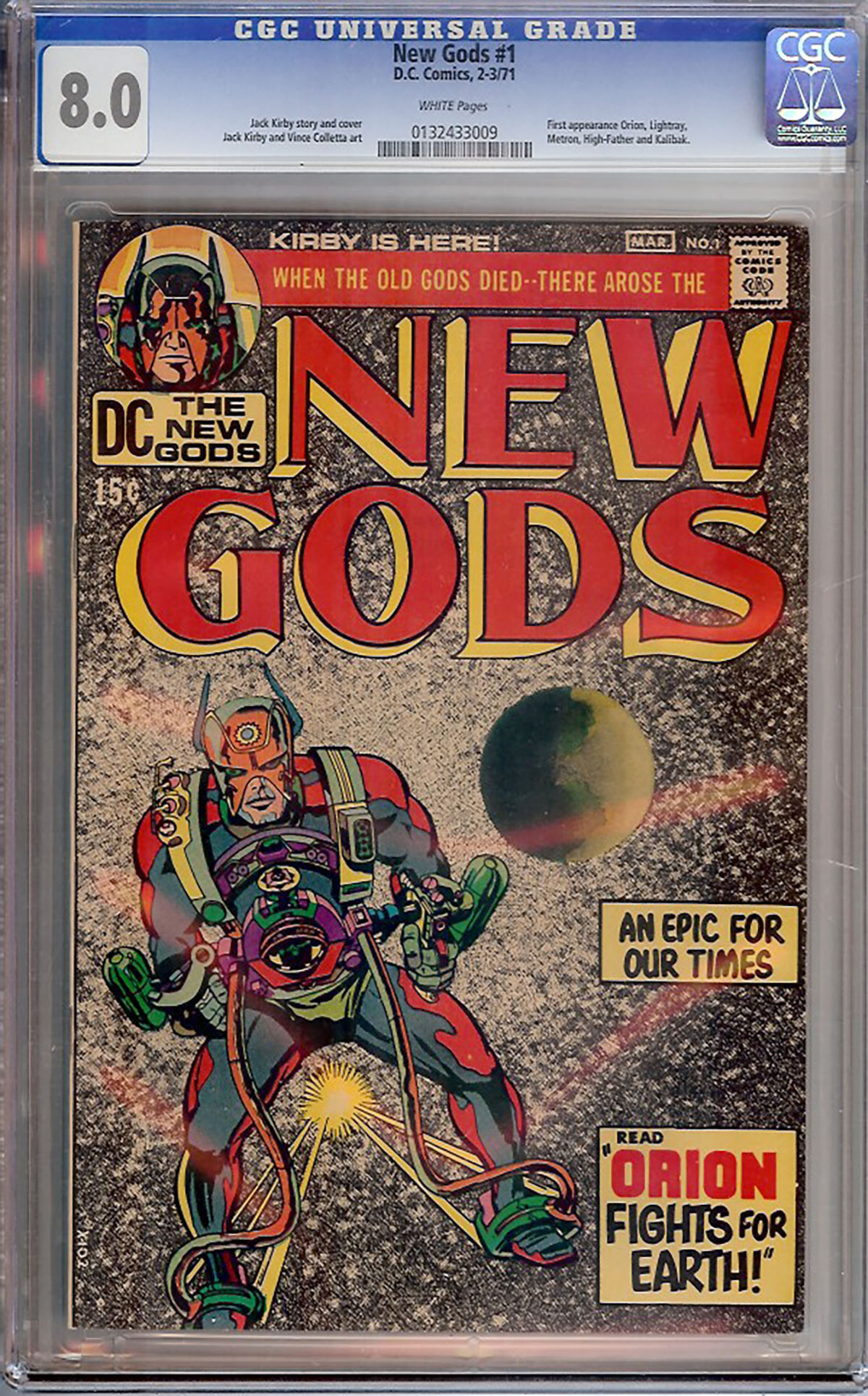 New Gods #1 CGC 8.0 w