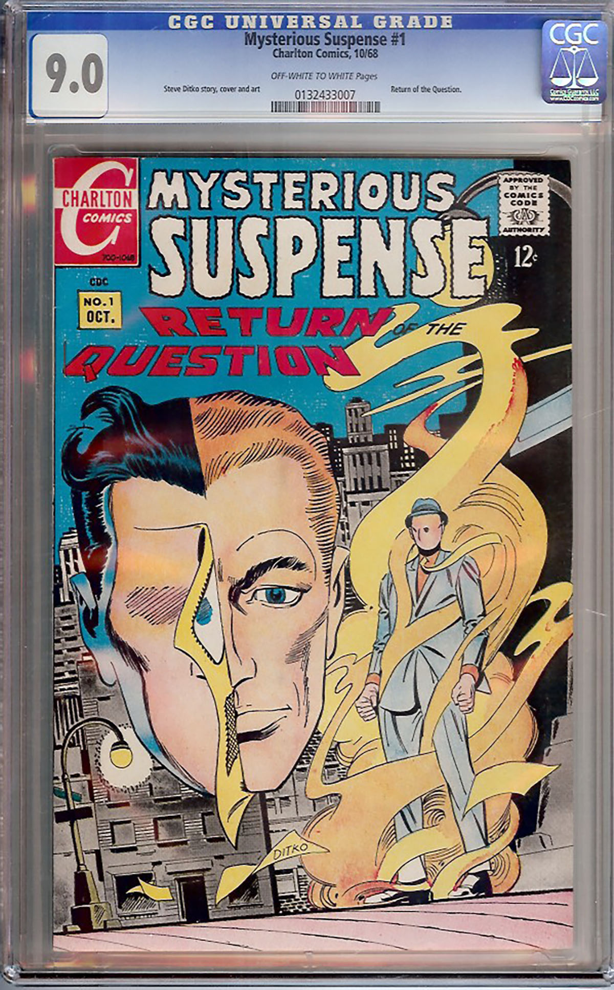 Mysterious Suspense #1 CGC 9.0 ow/w