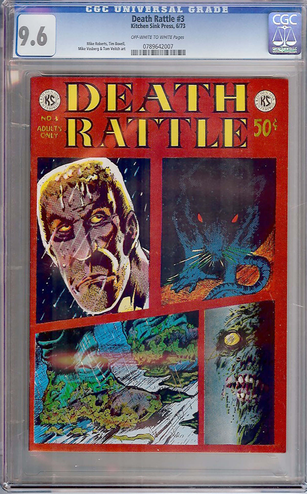 Death Rattle #3 CGC 9.6 ow/w