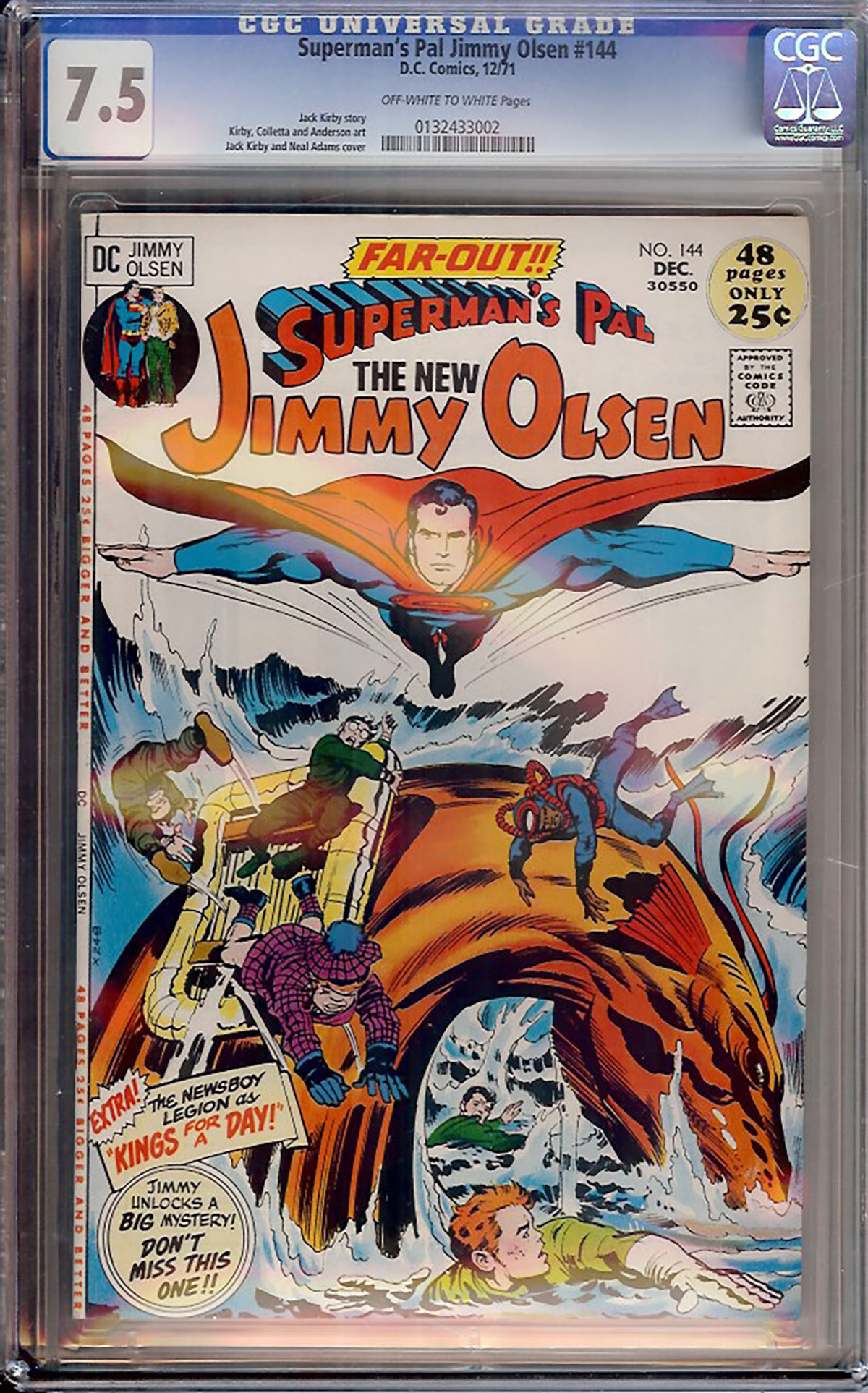 Superman's Pal Jimmy Olsen #144 CGC 7.5 ow/w