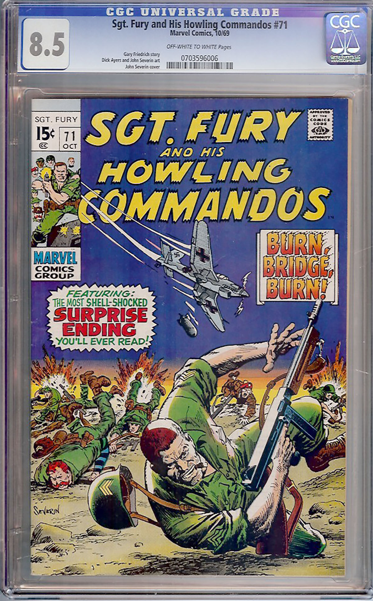 Sgt. Fury and His Howling Commandos #71 CGC 8.5 w