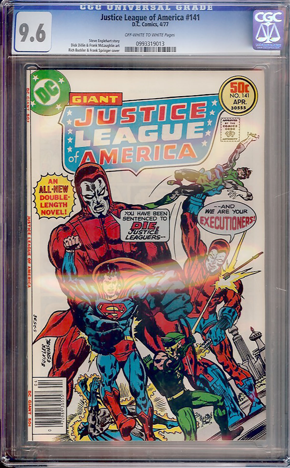 Justice League of America #141 CGC 9.6 ow/w
