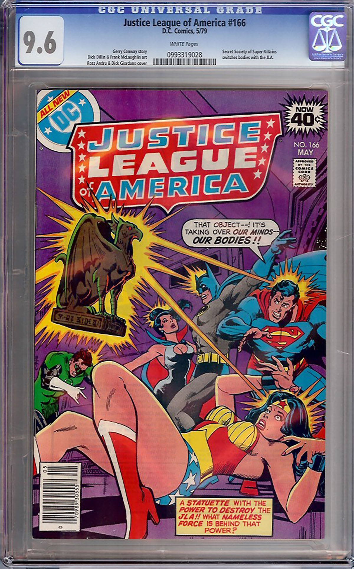 Justice League of America #166 CGC 9.6 w