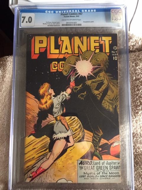 Planet Comics #47 CGC 7.0 cr/ow